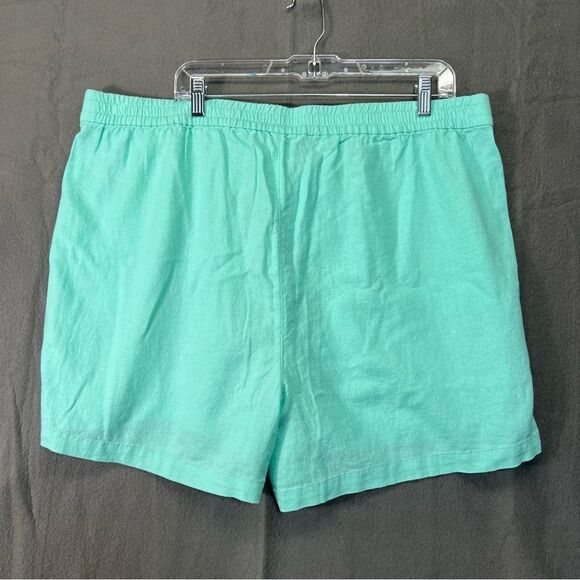 XXL NWT J. Crew Mint green spring shorts Linen-blend drawstring short - Picture 11 of 14
